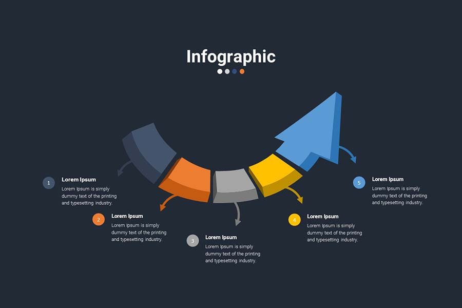 infographic powerpoint template free for laptop reports